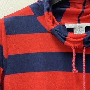 Motherhood Maternity Rugby Striped Long‎ Sleeve Cowl Neck Tunic Medium Soft